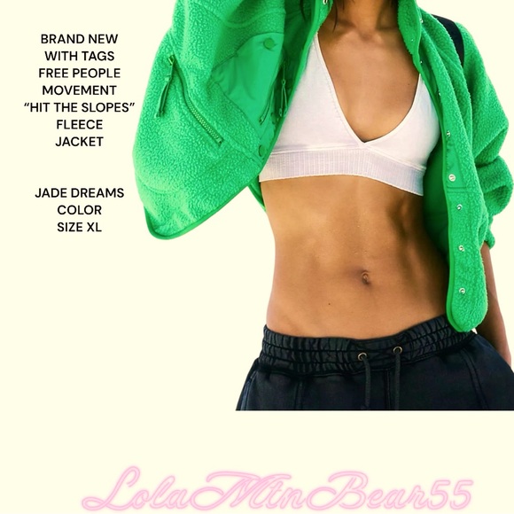 NEW W/TAGS FREE PEOPLE MOVEMENT “HIT THE SLOPES “ JACKET SZ XL IN JADE DREAMS - Picture 5 of 7